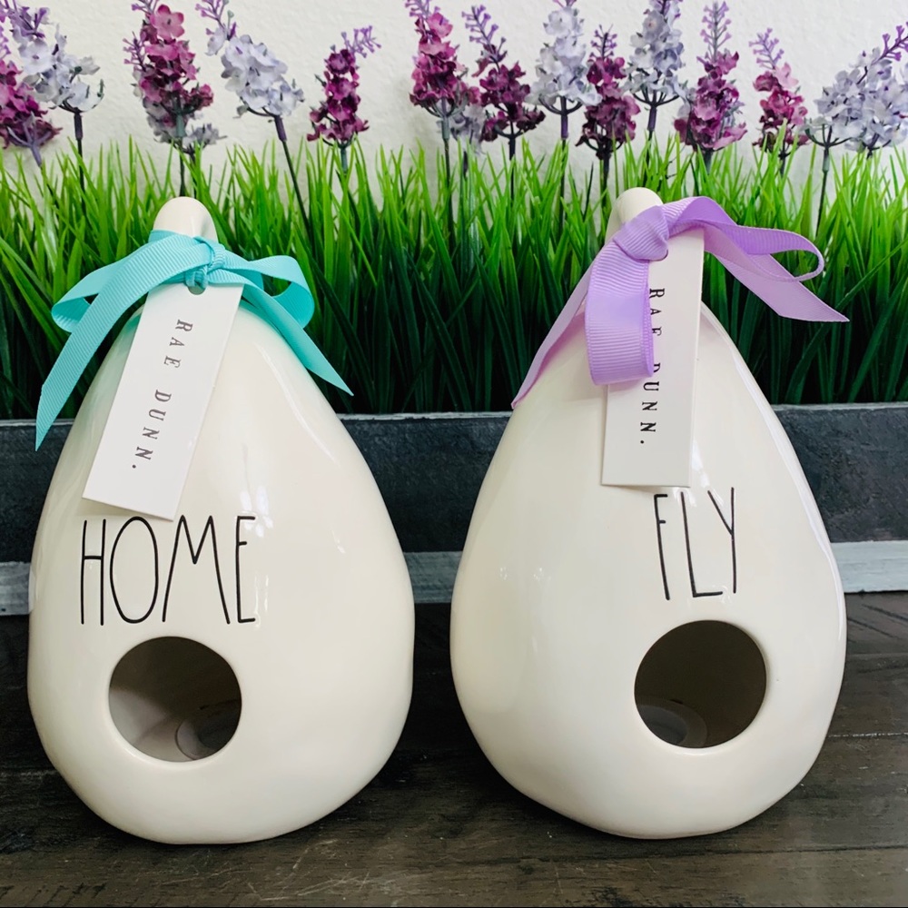 Rae Dunn Fly & Home Teardrop Birdhouses